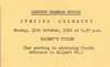 Parents' opening day ceremony admission ticket.